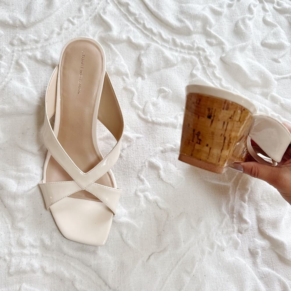 Stuart Weitzman Miami Wedge Slide Sandal Size 10 - Picture 7 of 10